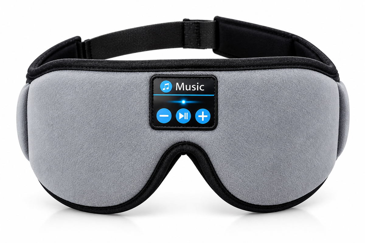 Zzzen Mask – Cloud Gray 3D Bluetooth sleep headphones