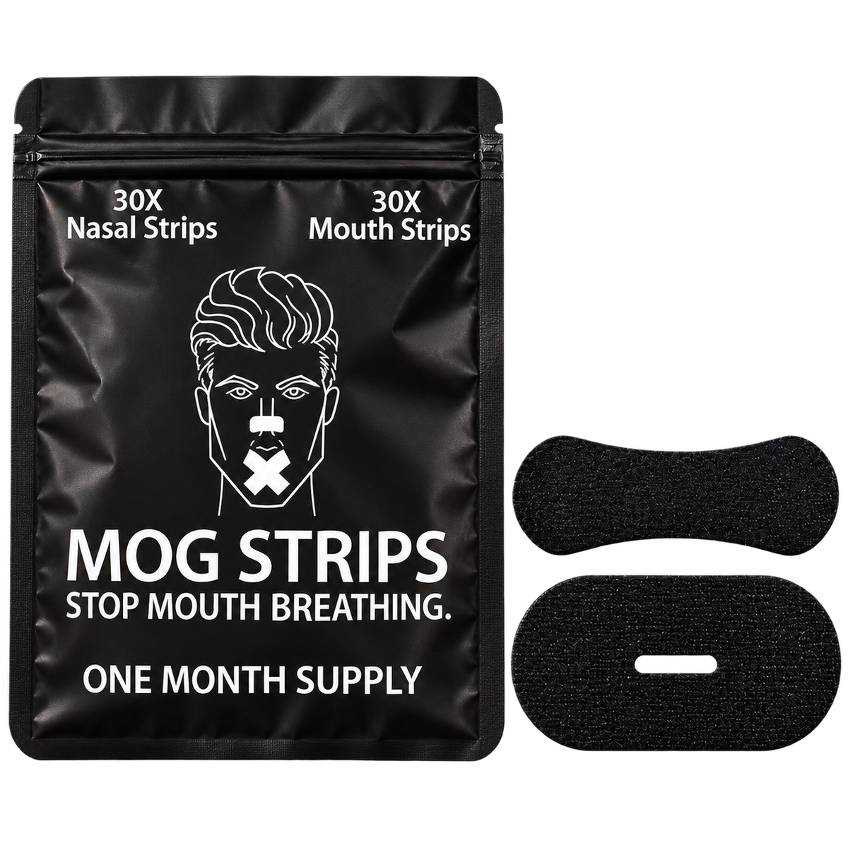 Breathe Kit pouch with nasal and mouth strips